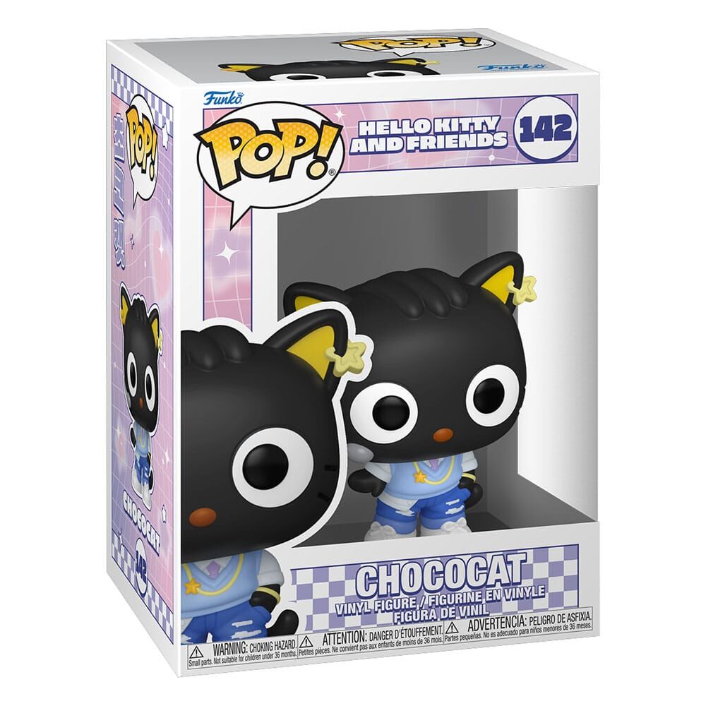 Hello Kitty and Friends POP! #142 Animation Vinyl Figur Chococat (K-Pop Outfit) 9 cm