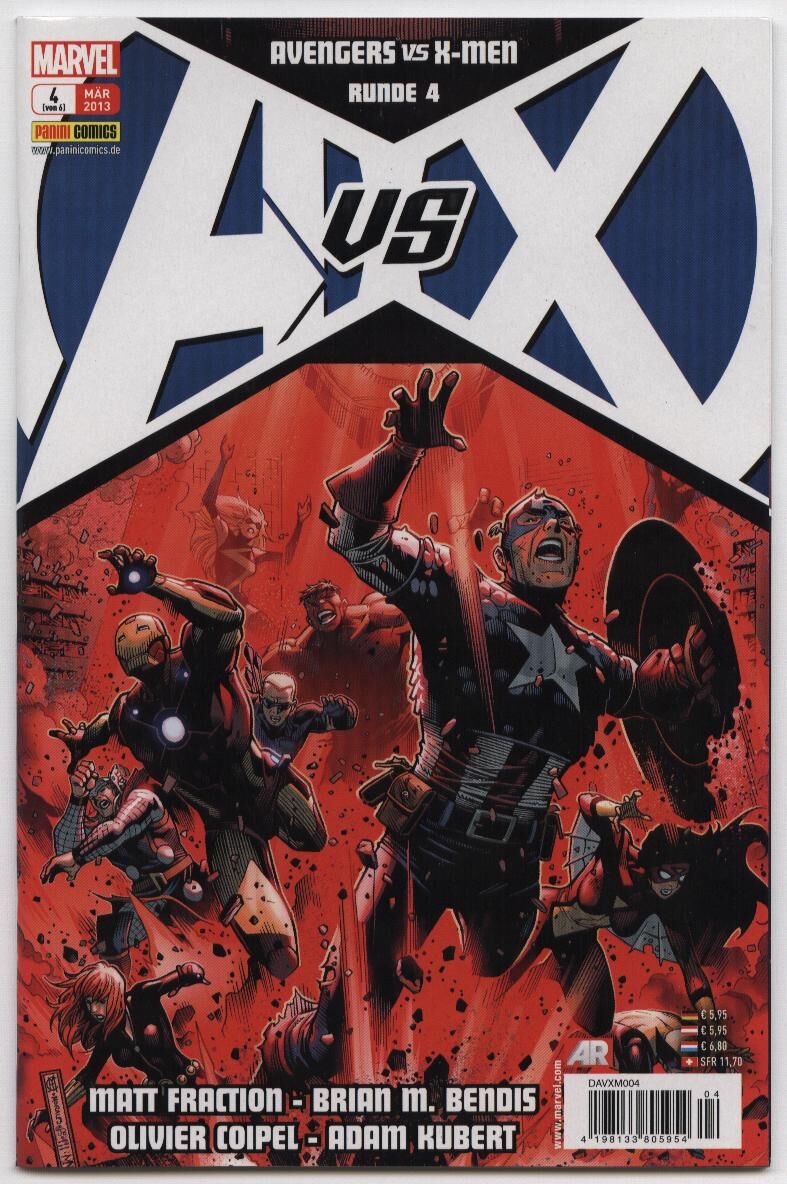 Avengers vs X-Men AVX #1-6 komplett