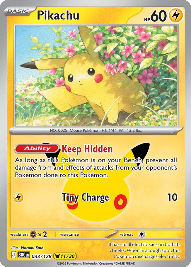 Pikachu - 033/128 - Pikachu Rare - DE - NM | German | Near Mint | PKM ...