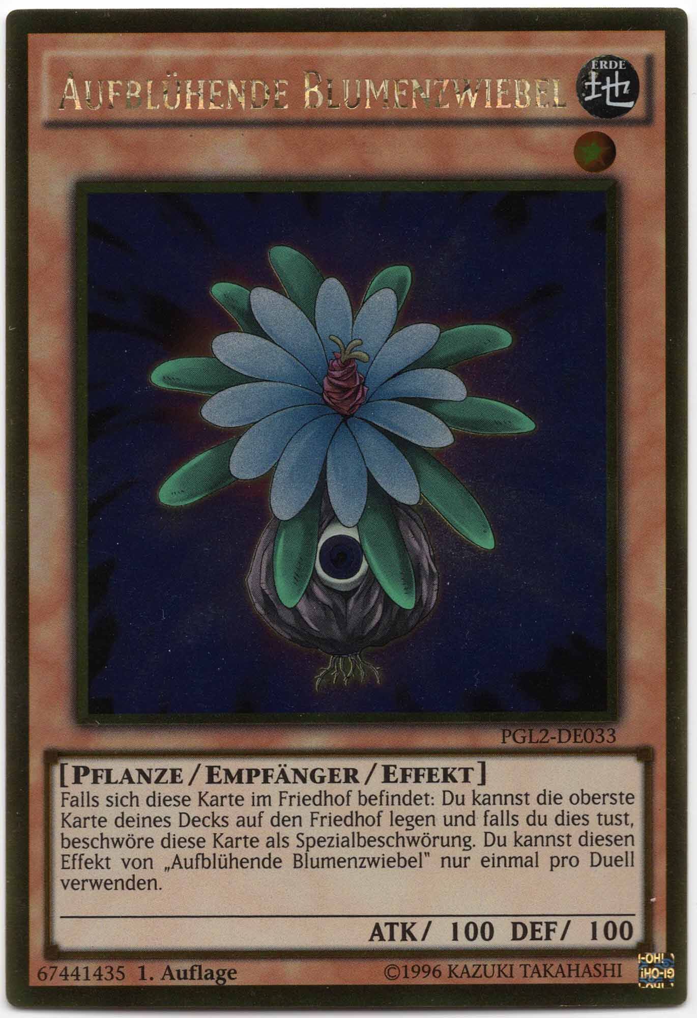 Aufblühende Blumenzwiebel - PGL2-DE033 - Gold Rare - 1. Auflage (Near Mint)