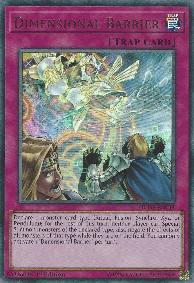 Dimensionsbarriere - DUDE-048 - Ultra Rare - 1. Auflage Dimensionsbarriere - DUDE-048 - Ultra Rare - 1. Auflage