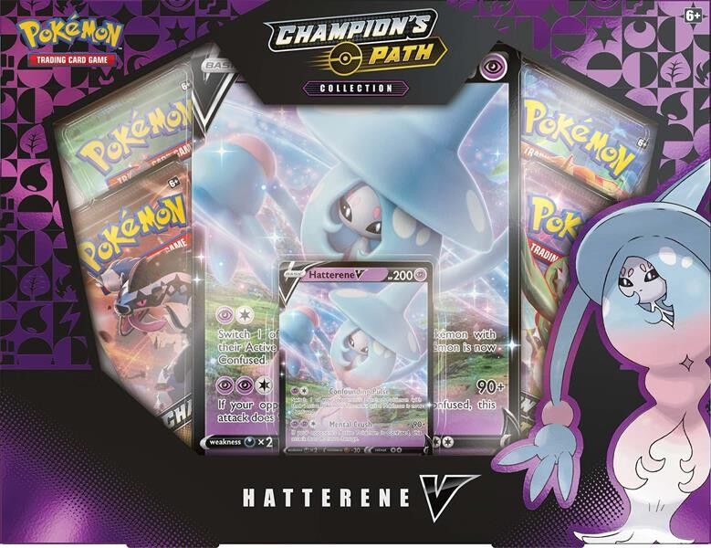 Pokémon Champion's Path Hatterene V Collection Box - EN