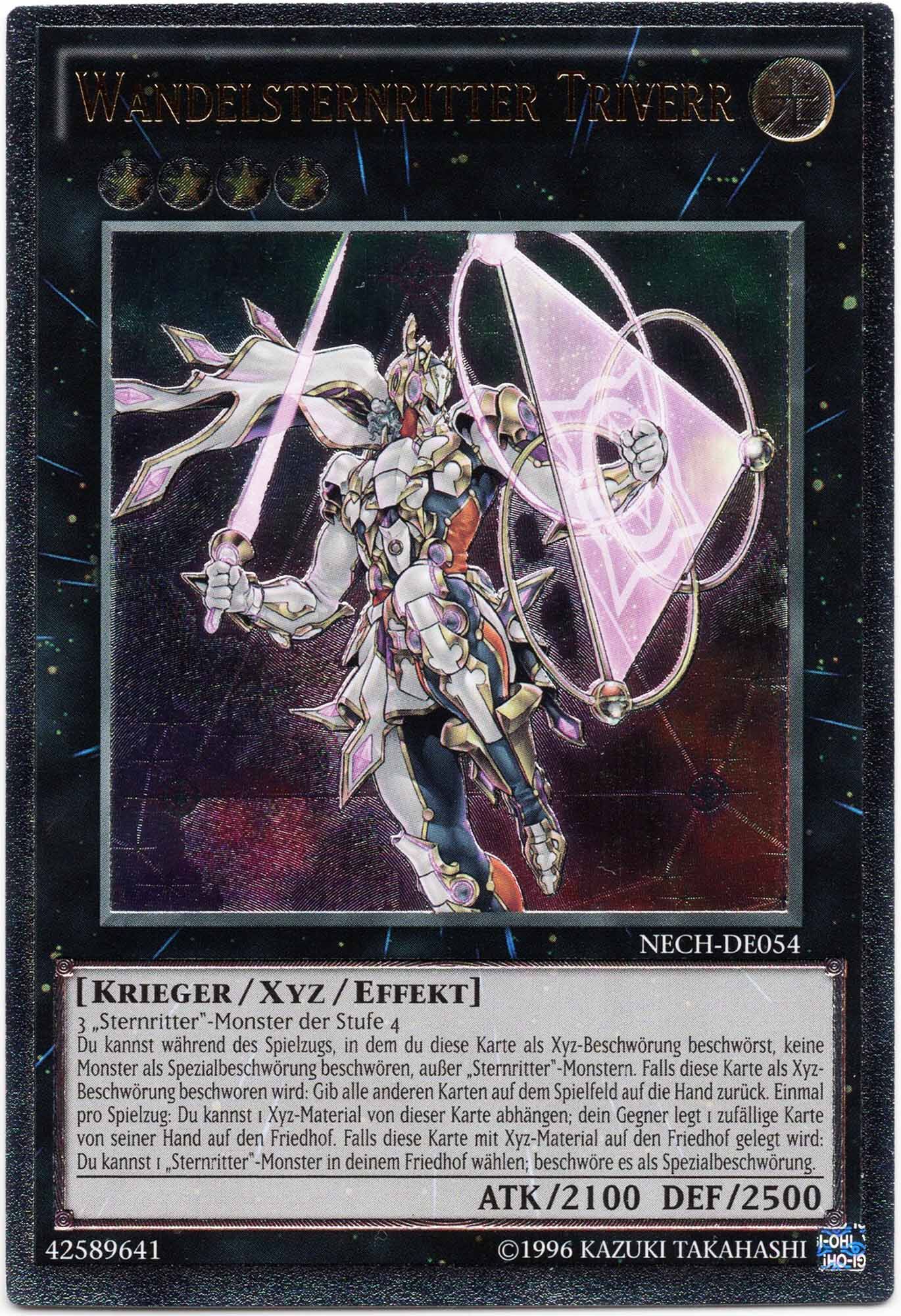 Wandelsternritter Triverr - NECH-DE054 - Ultimate Rare (Moderately Played)