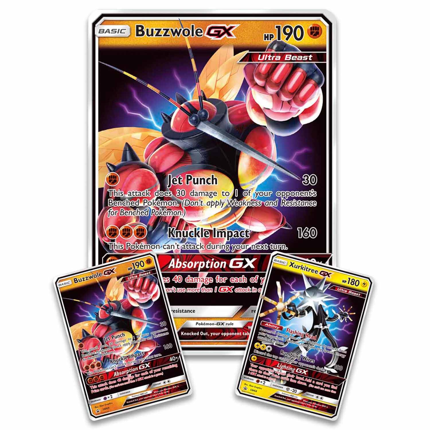 Pokémon Ultra Beasts GX Premium Collection Box (Buzzwole & Xurkitree) - EN