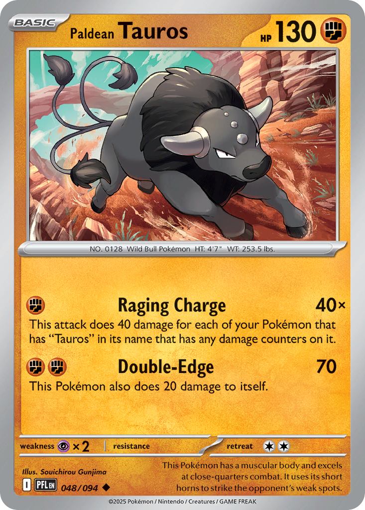 Paldean Tauros - 048/094 - EN Paldean Tauros - 048/094 - EN