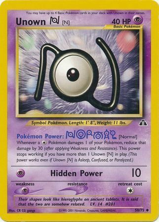 Unown N - 50/75 - Unlimited - EN