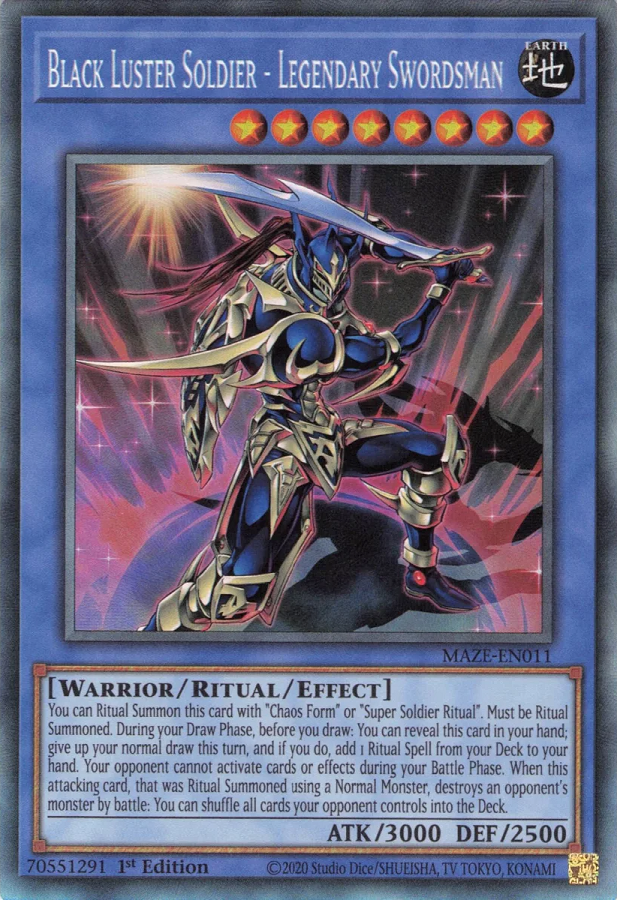 Schwarz Glänzender Soldat - Legendärer Schwertkämpfer - MAZE-011 - Collectors Rare - 1. Auflage Schwarz Glänzender Soldat - Legendärer Schwertkämpfer - MAZE-011 - Collectors Rare - 1. Auflage