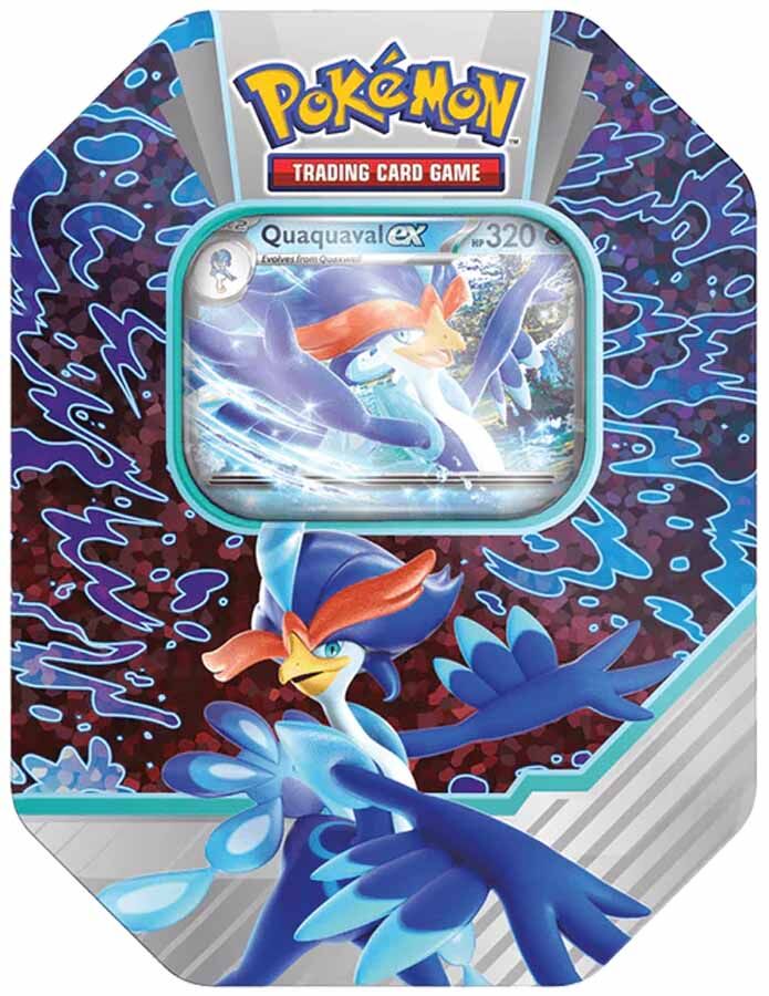 Pokémon TCG: Paldea Partner Quaquaval ex Tin - EN Pokémon TCG: Paldea Partner Quaquaval ex Tin - EN