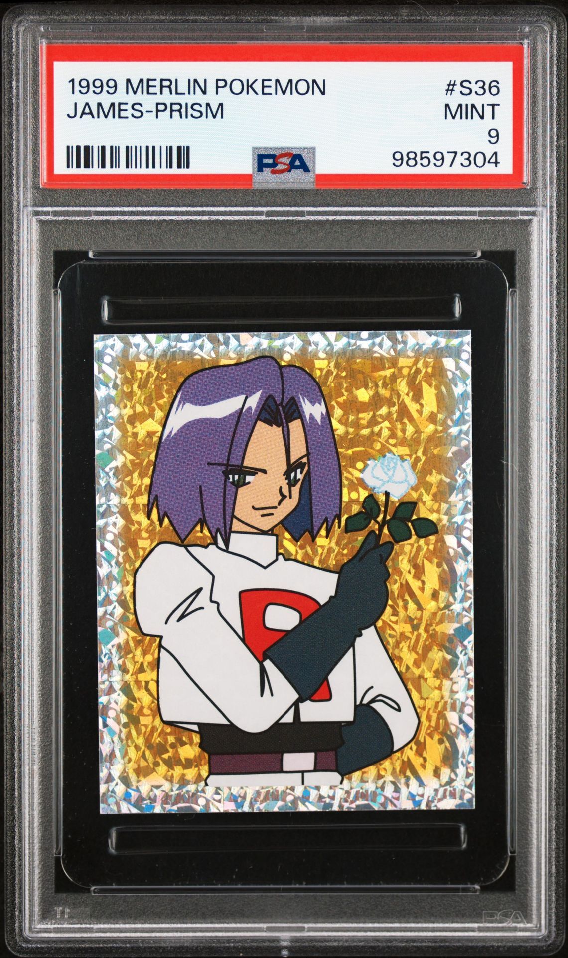 1999 MERLIN POKEMON S36 JAMES-PRISM - PSA 9 MINT - Pokémon 1999 MERLIN POKEMON S36 JAMES-PRISM - PSA 9 MINT - Pokémon