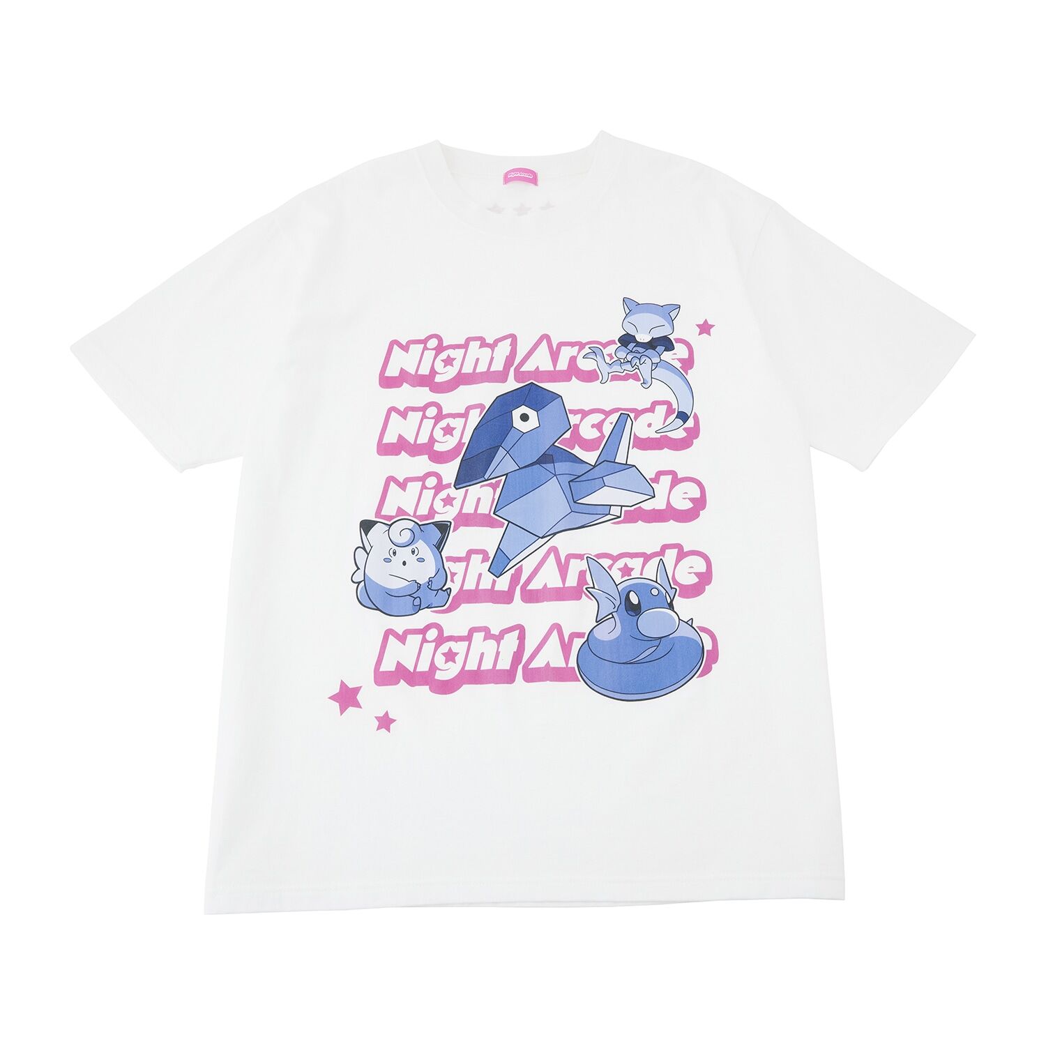 T-Shirt Night Arcade White Free T-Shirt Night Arcade White Free