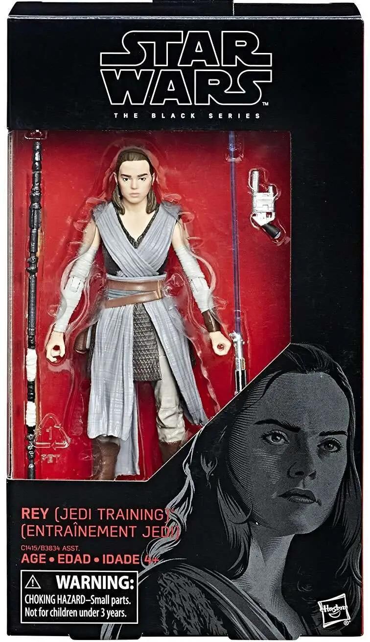 Star Wars The Last Jedi Black Series Wave 23 Rey Action Figure [Jedi Training]