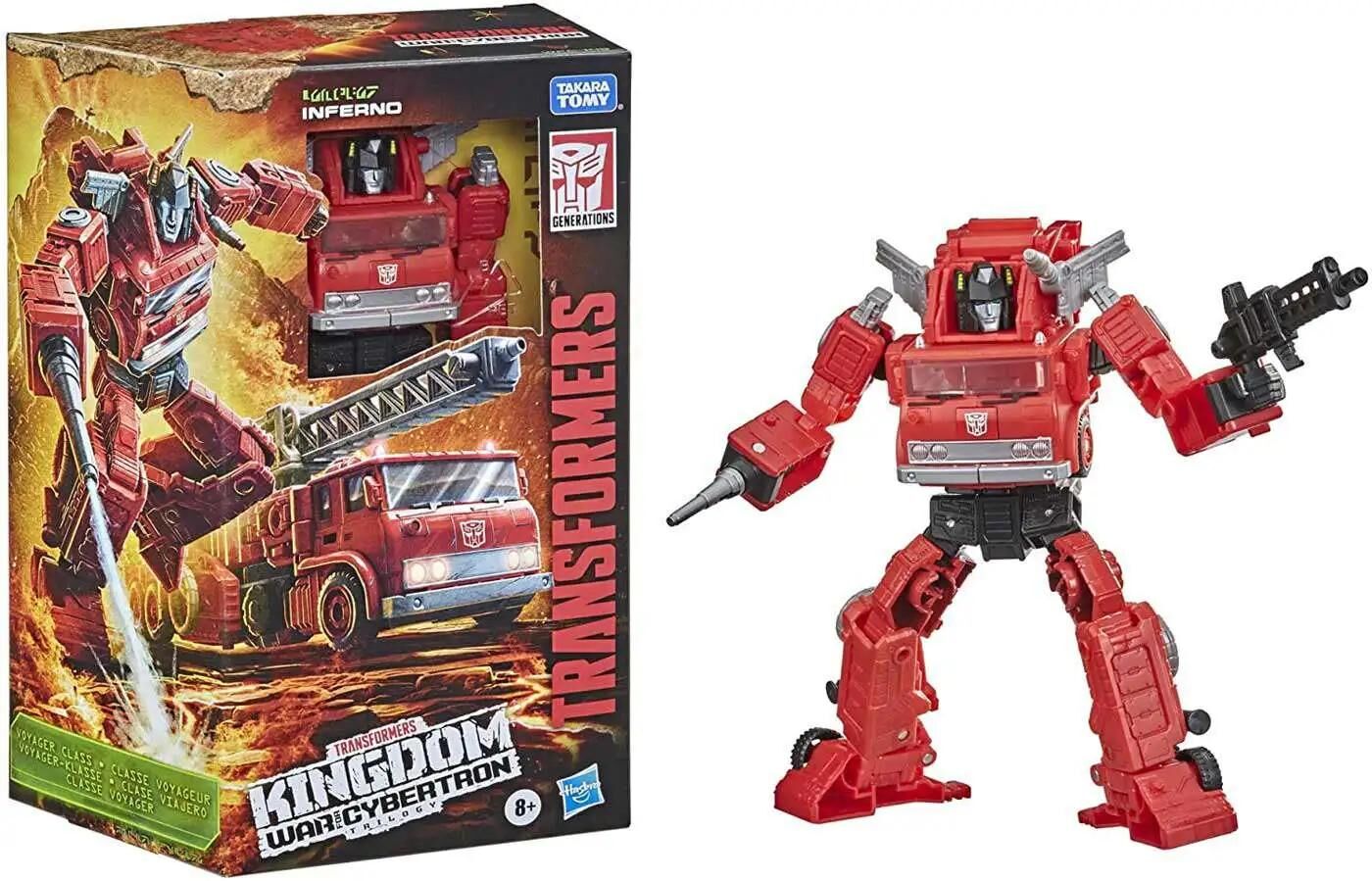 Transformers Generations Kingdom: War for Cybertron Inferno Voyager Action Figure