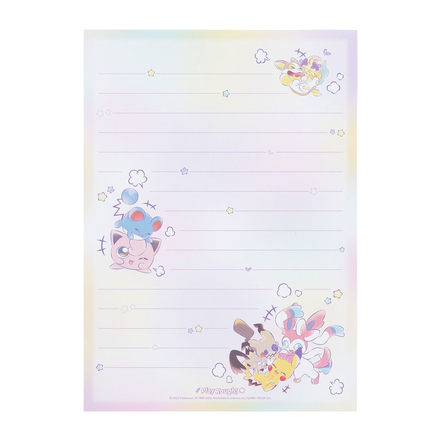 Pokemon Center Letter Set with Binder Play Rough!