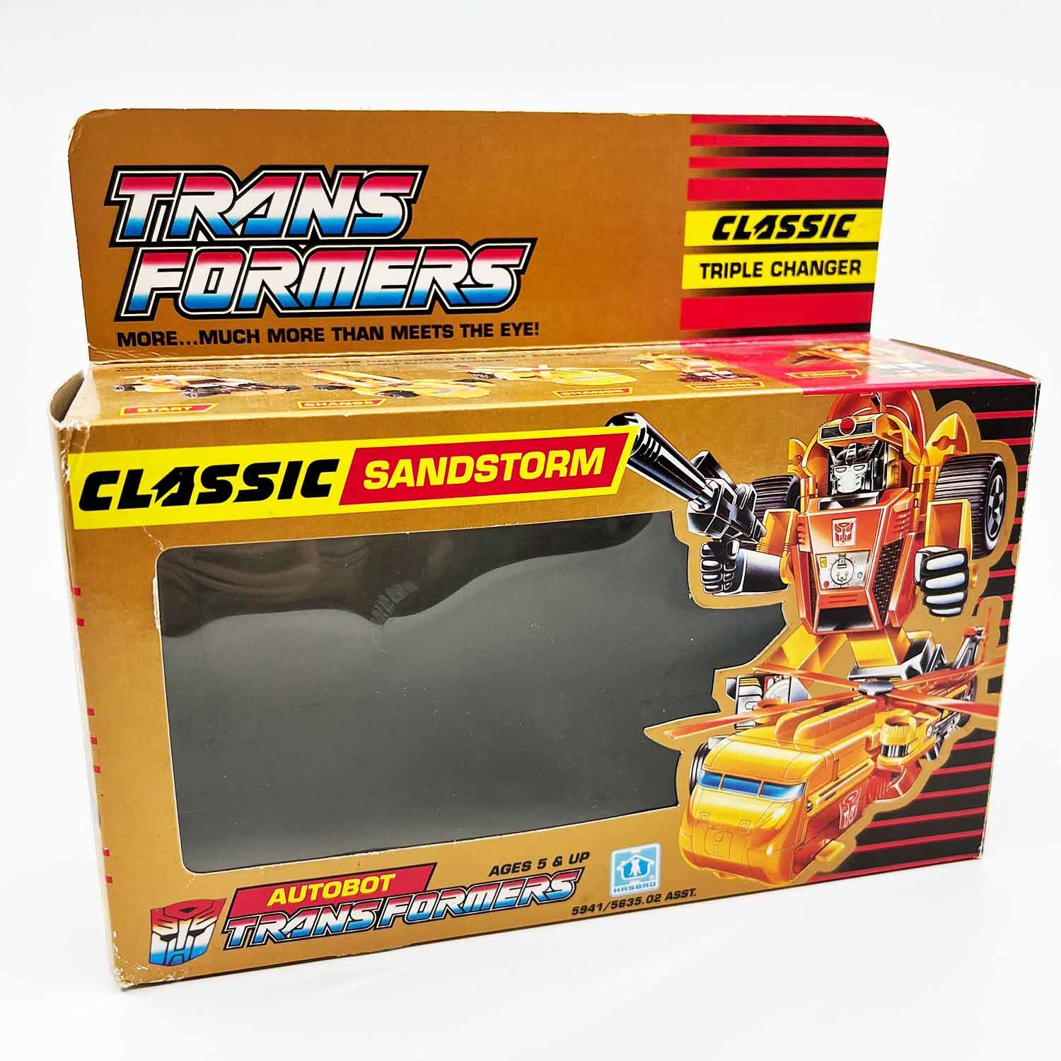 Sandstorm Triple Changer Autobot Transformers G1 1990 with Box
