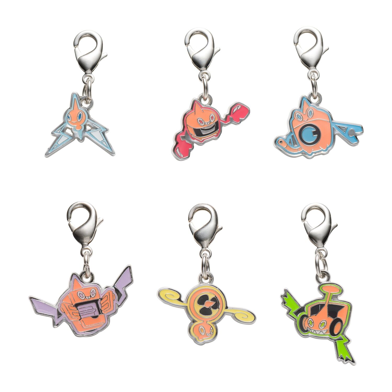 Pokemon Center - Rotom Schlüsselanhänger - 6 Stück