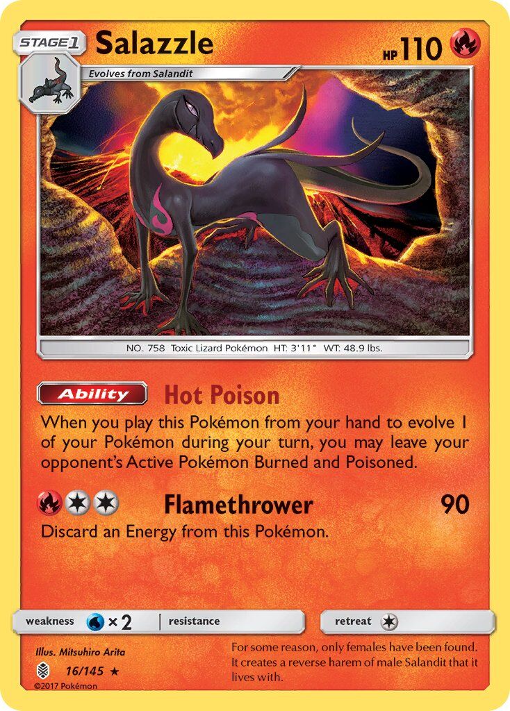 salazzle-16-145-pokemon-tcg-near-mint-en Salazzle - 16/145 - Pokémon TCG - Lightly Played - EN