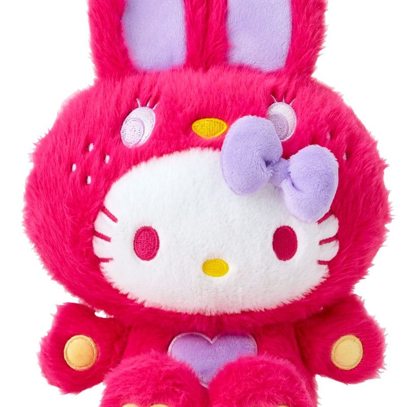 Hello Kitty Plush (Colorful Bunny Red) - 19 cm