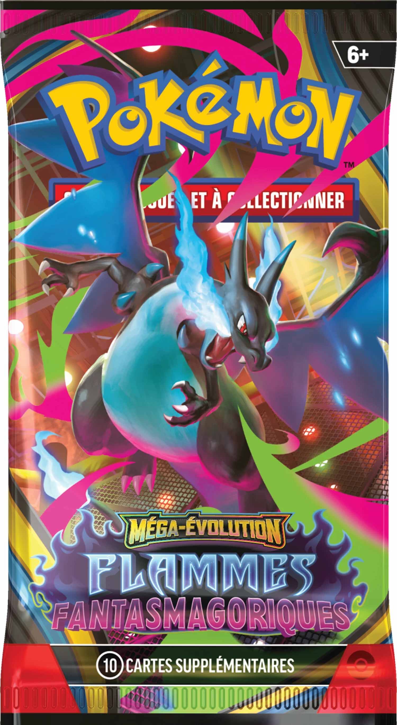 Pokémon JCC: Méga-Évolution - Flammes Fantasmagoriques Booster Pack (10 Cards) - FR Pokémon JCC: Méga-Évolution - Flammes Fantasmagoriques Booster Pack (10 Cards) - FR