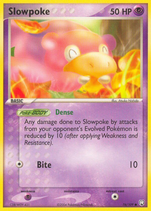 Slowpoke - 76/109 - Reverse Holo - EN Slowpoke - 76/109 - Reverse Holo - EN