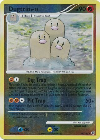 Dugtrio - 24/132 - Reverse Holo - EN