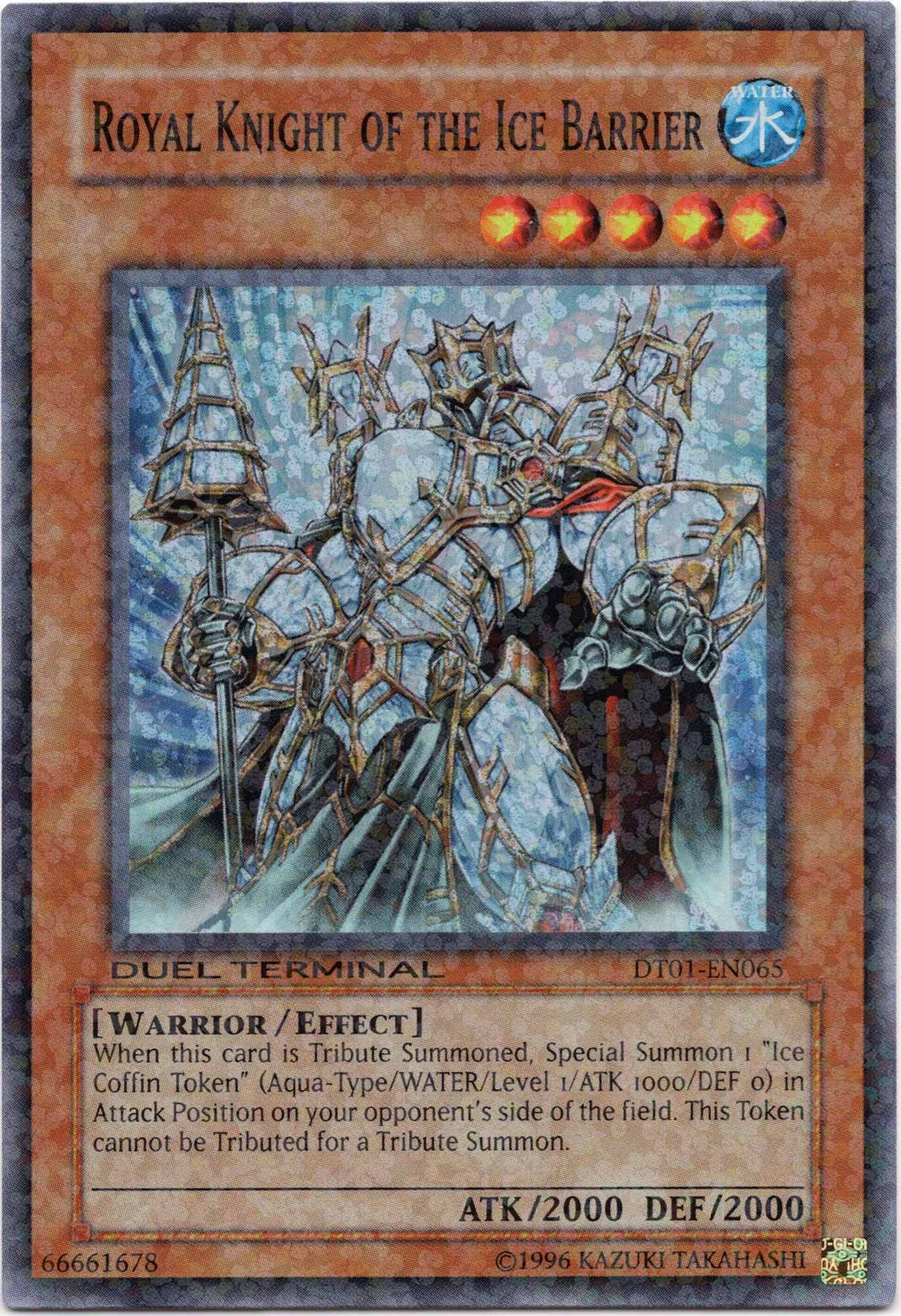 Royal Knight of the Ice Barrier - DT01-EN065 - Duel Terminal Super Parallel Rare - Duel Terminal (Ne