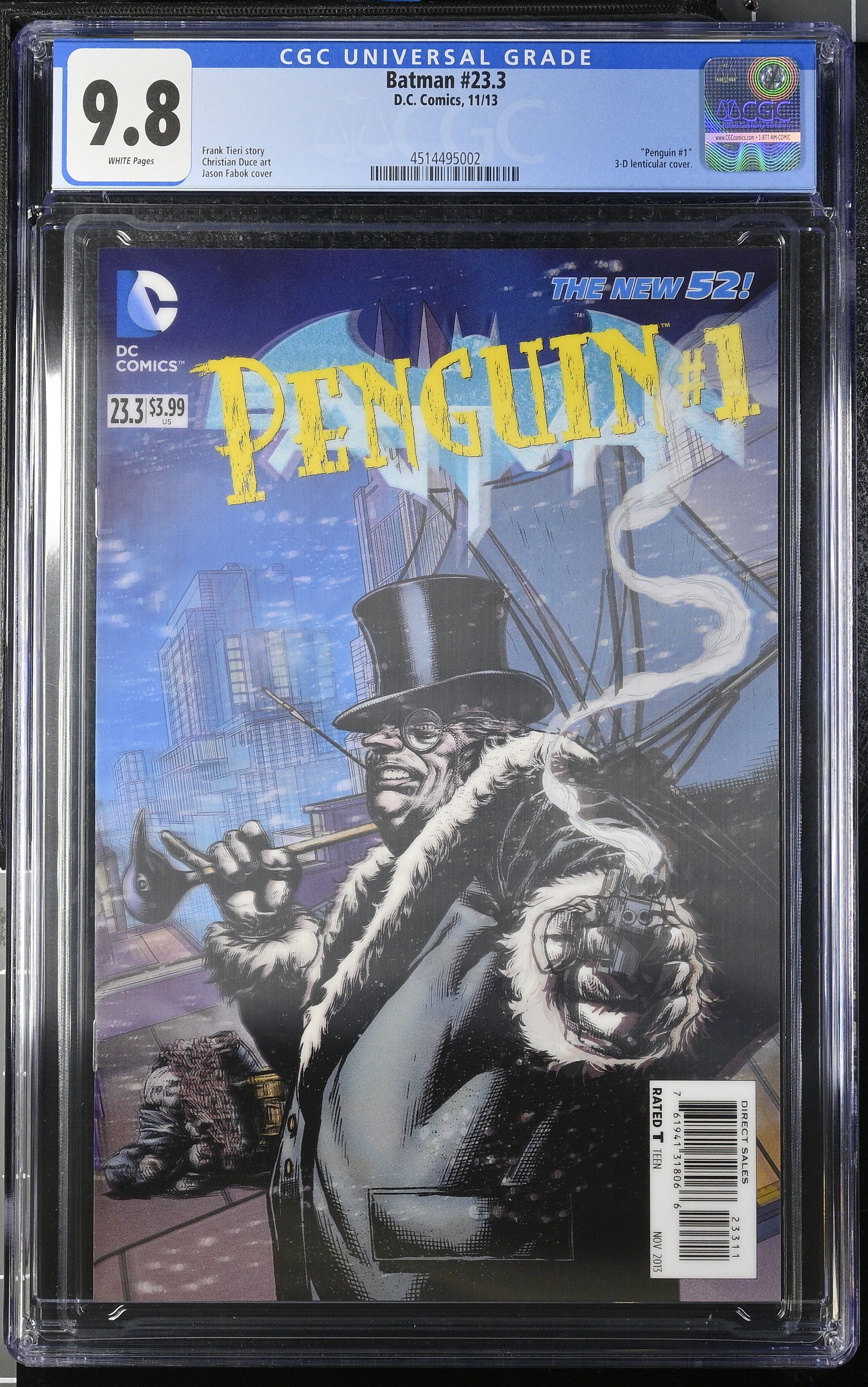 Batman #23.3 CGC 9.8 3D Lenticular Cover