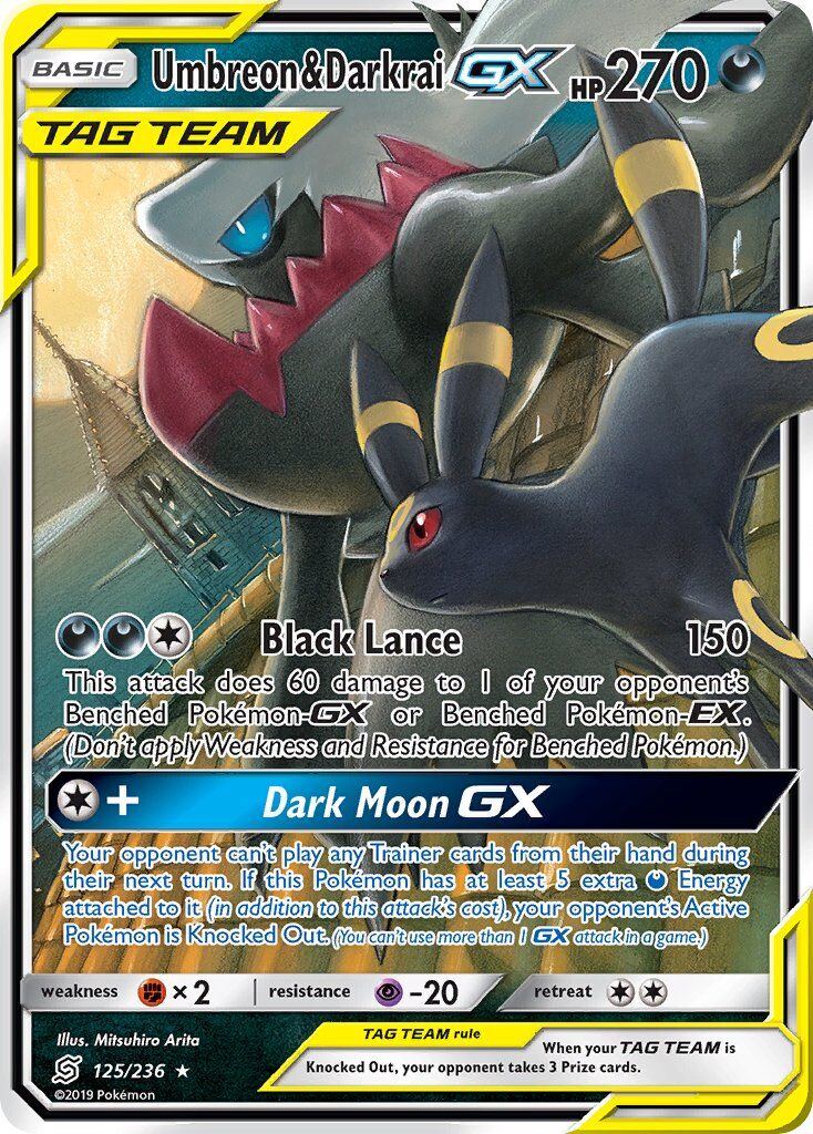 Umbreon & Darkrai-GX - 125/236 - EN