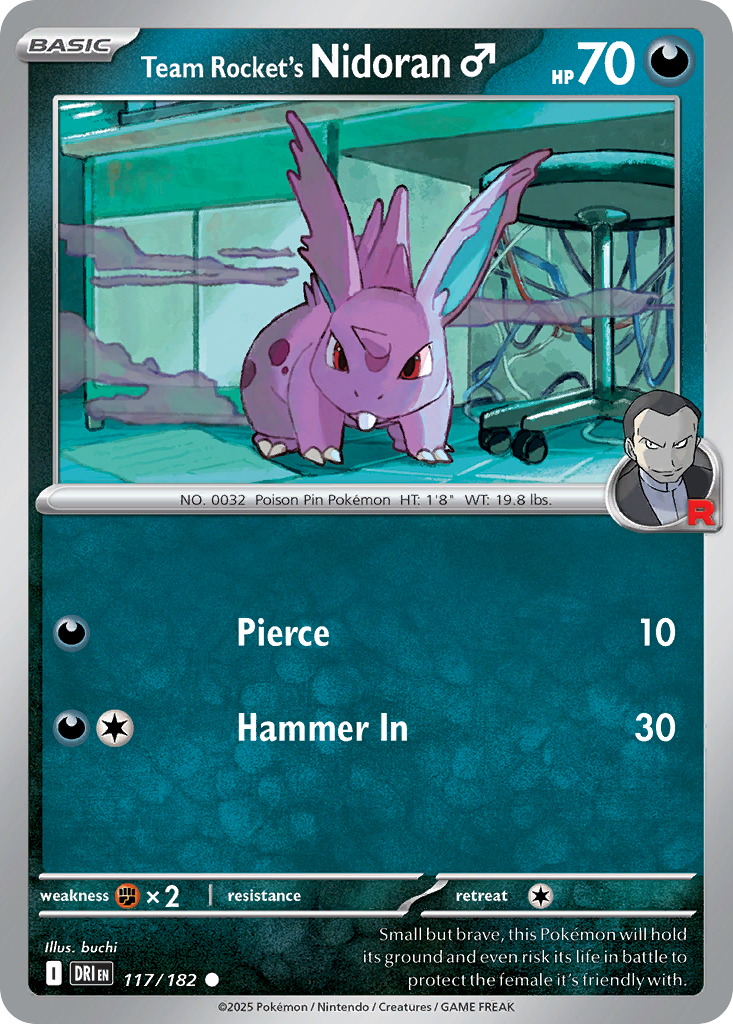 Team Rocket’s Nidoran Male - 117/182 - EN