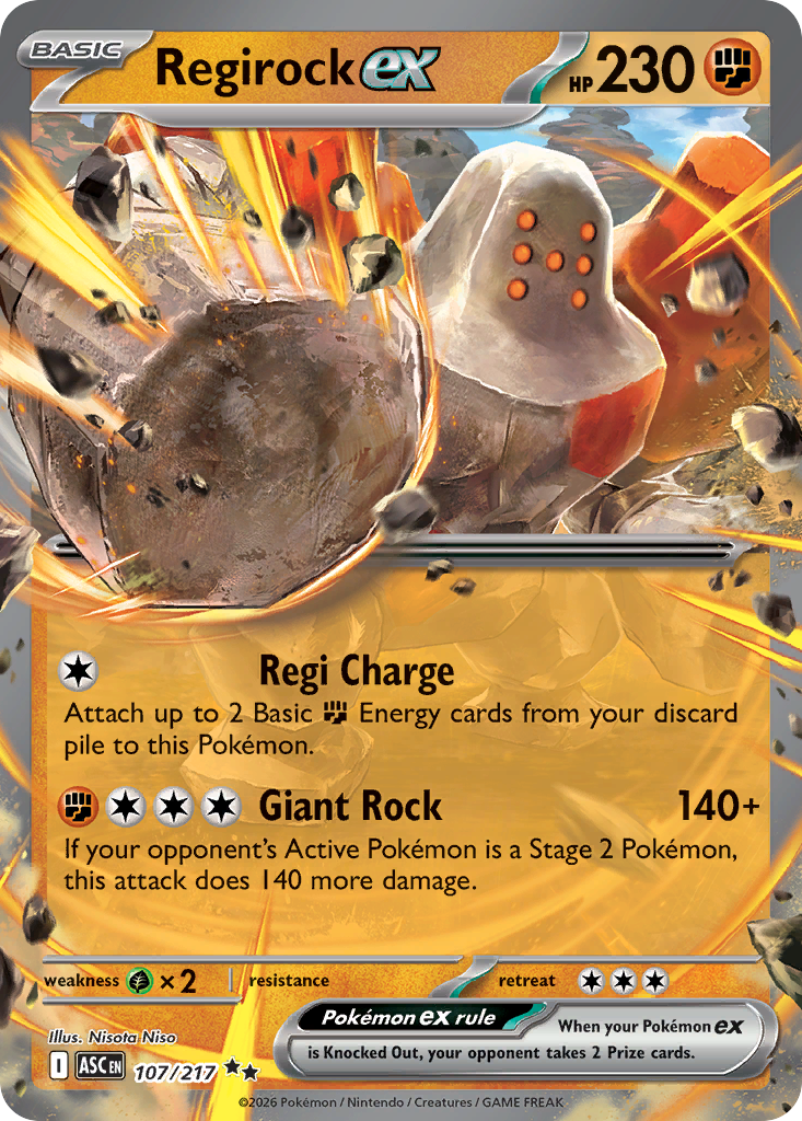 Regirock ex - 107/217 - EN
