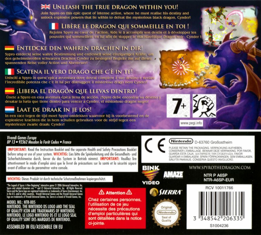 The Legend of Spyro: A New Beginning- Nintendo DS