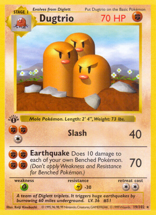 Dugtrio - 19/102 - EN Dugtrio - 19/102 - EN