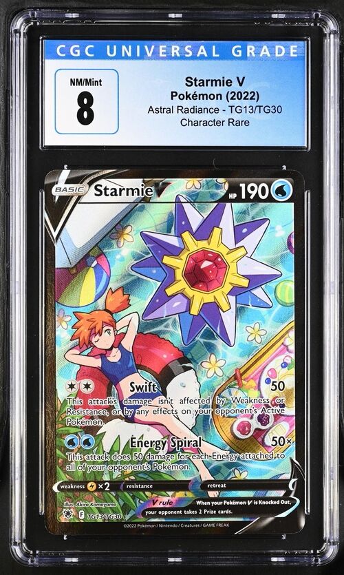 Starmie V TG13/TG30 - Astral Radiance - 2022 - CGC 8 NM / Mint - Pokémon 