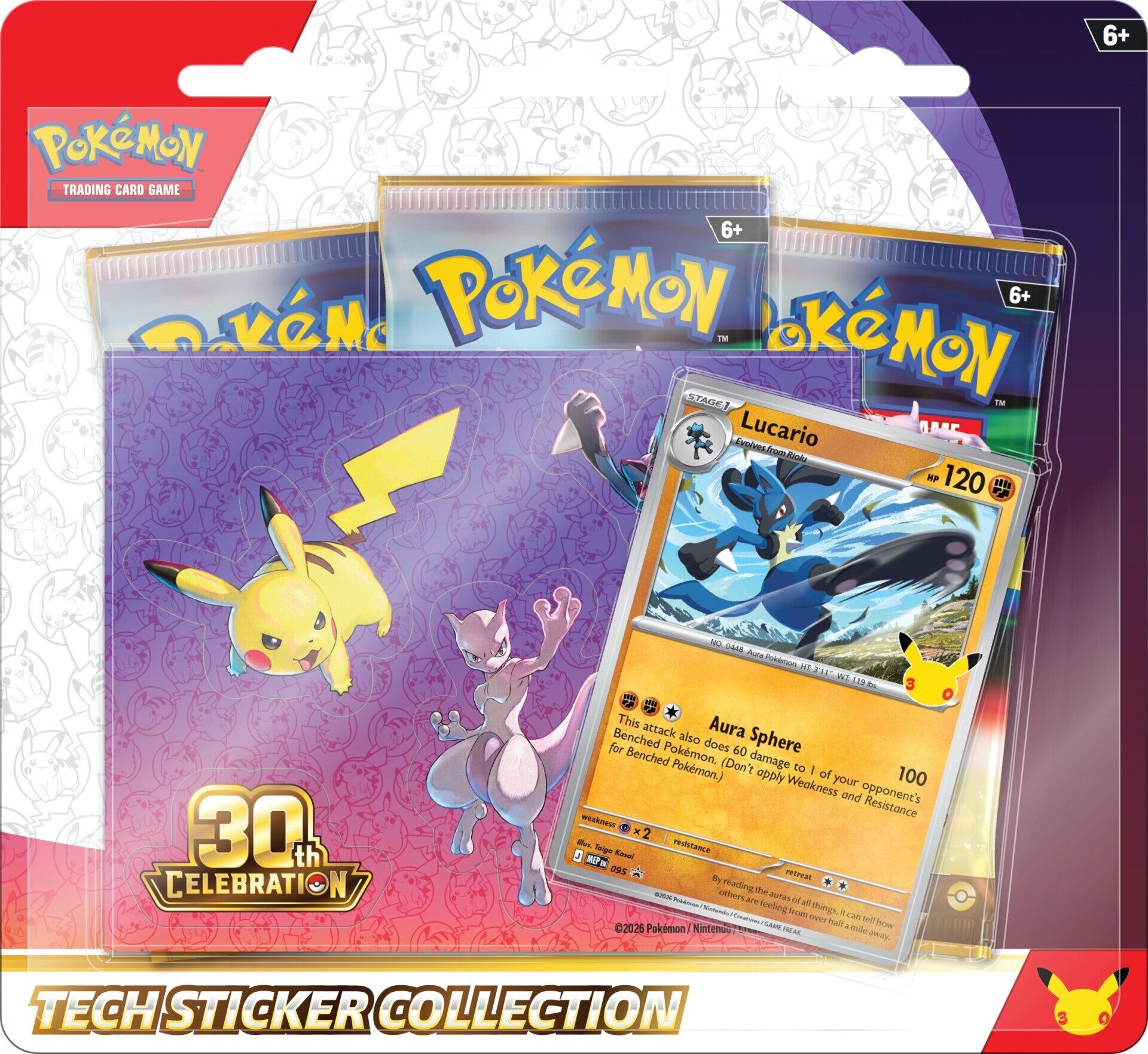 Pokémon TCG: 30th Anniversary Tech Sticker Lucario Collection - FR Pokémon TCG: 30th Anniversary Tech Sticker Lucario Collection - FR