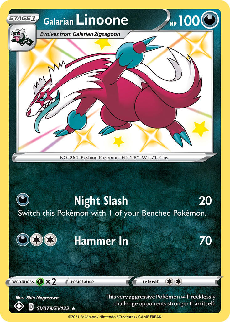 Galarian Linoone - SV079/SV122 - EN Galarian Linoone - SV079/SV122 - EN