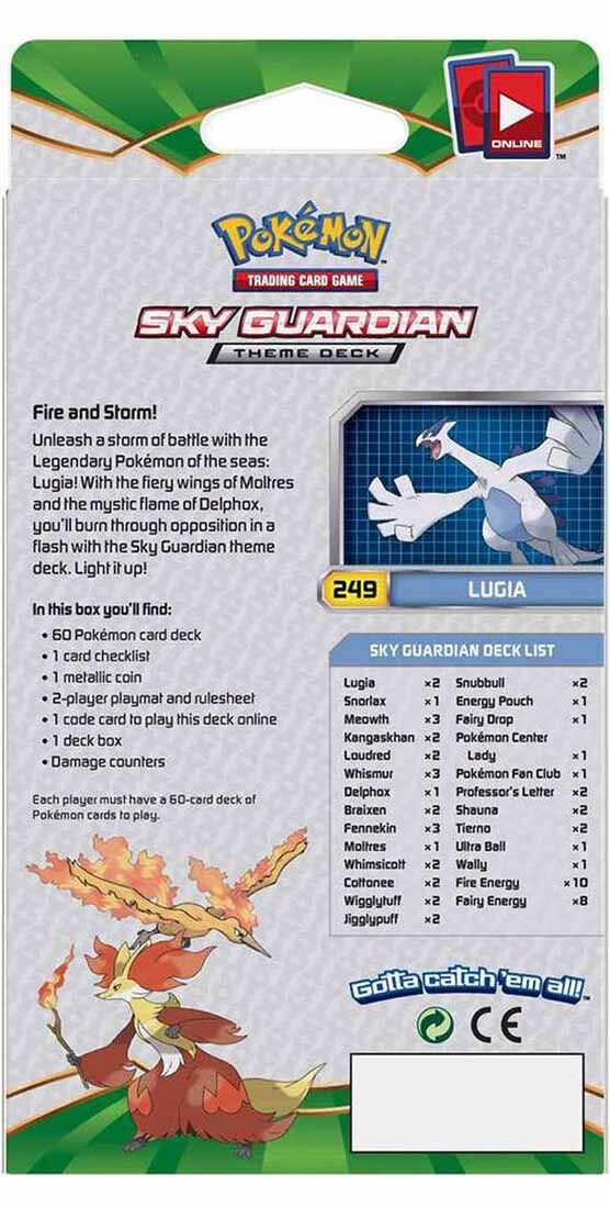 Pokémon Lugia - Fates Collide Theme Deck - EN