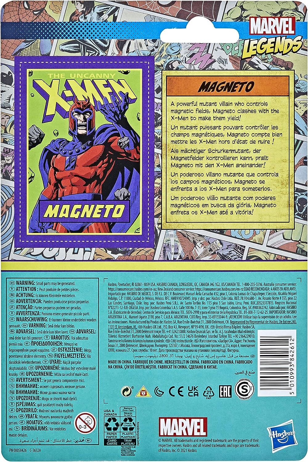 Marvel Legends Retro 375 Collection Magneto Actionfigur - 9.5 cm