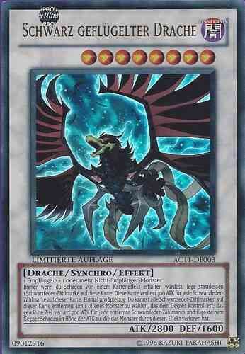 Schwarz geflügelter Drache - Yu-Gi-Oh!