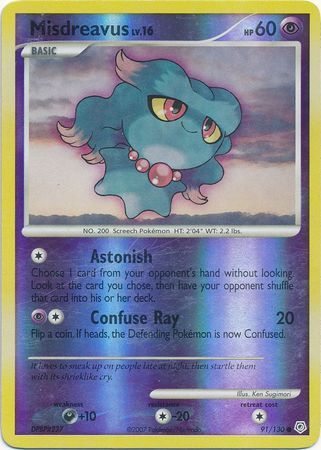 Misdreavus - 91/130 - Reverse Holo - EN