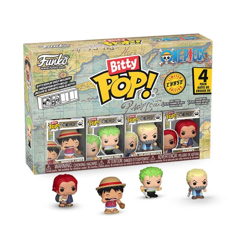 One Piece Bitty POP! Vinyl Figur 4er-Pack Luffy - 2,5 cm 