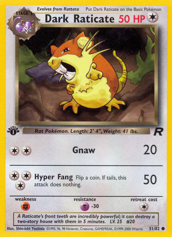 Dark Raticate - 51/82 - EN