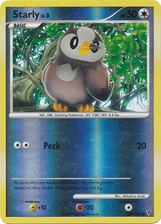 Starly - 129/147 - Reverse Holo - EN