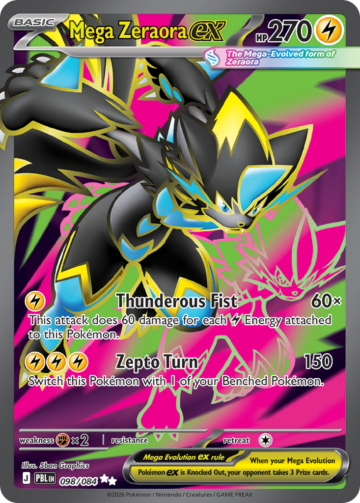 Mega Zeraora ex - 098/084 - EN