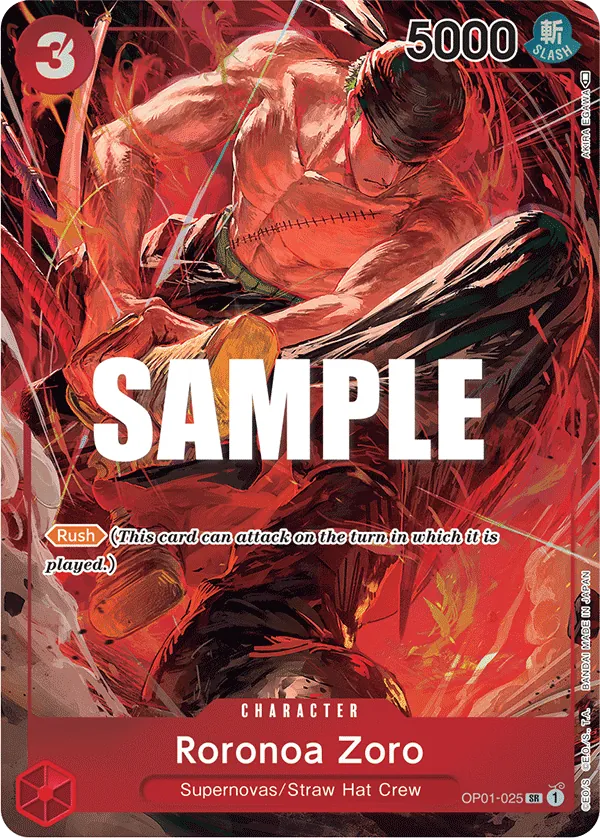 Roronoa Zoro - OP01-025 - Alternate Art - JP