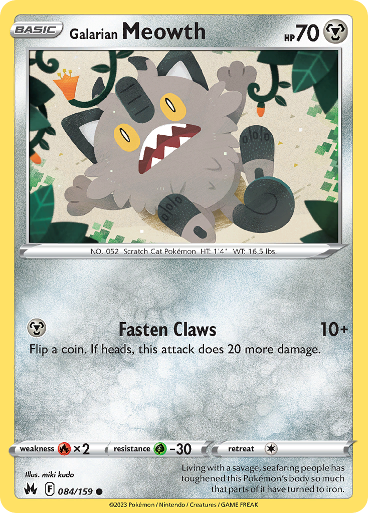 Galarian Meowth - 084/159 - EN Galarian Meowth - 084/159 - EN