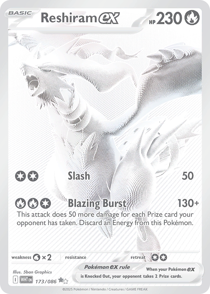 Reshiram ex - 173/086 - EN Reshiram ex - 173/086 - EN