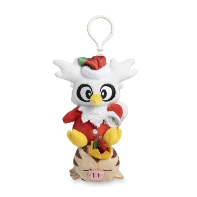 Delibird & Swinub Pokémon Holiday Workshop Key Chain Plush - 18 cm
