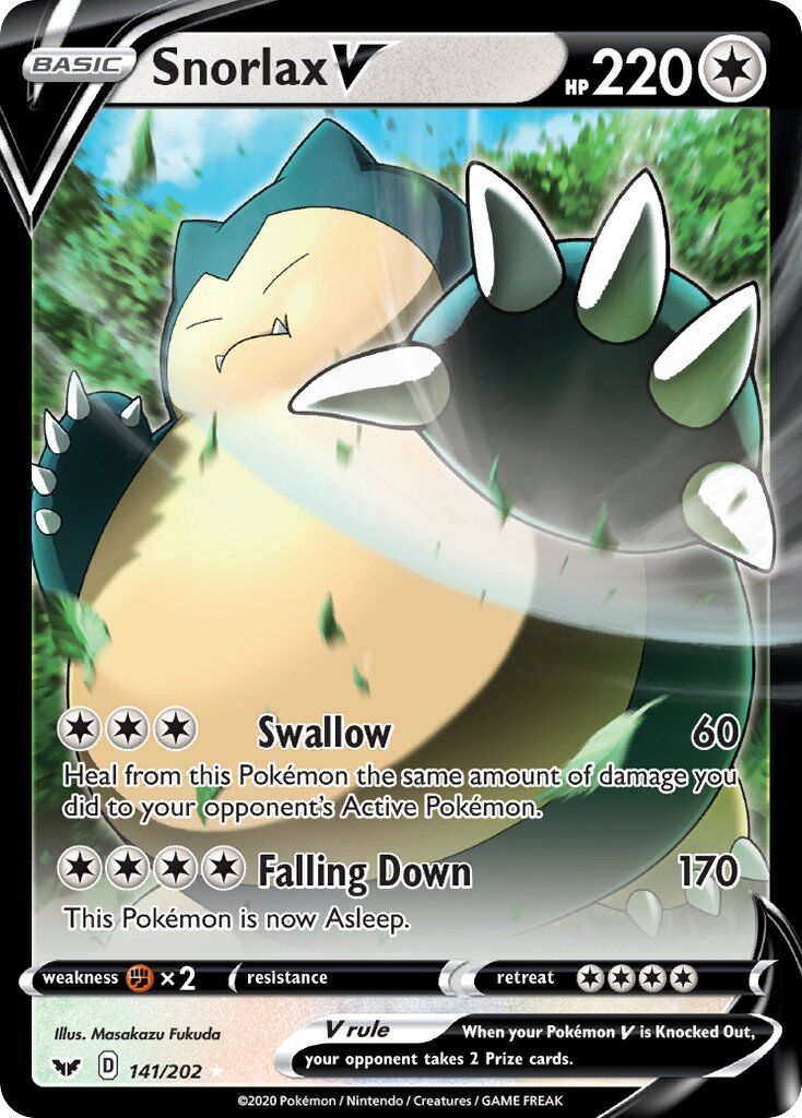Snorlax V - 141/202 - EN