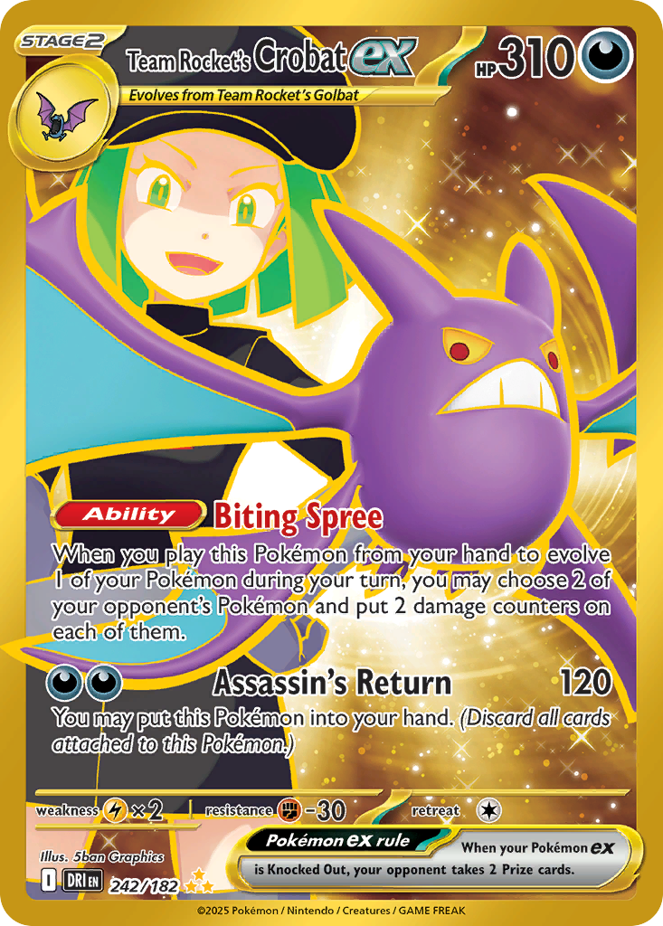 Team Rocket’s Crobat ex - 242/182 - EN