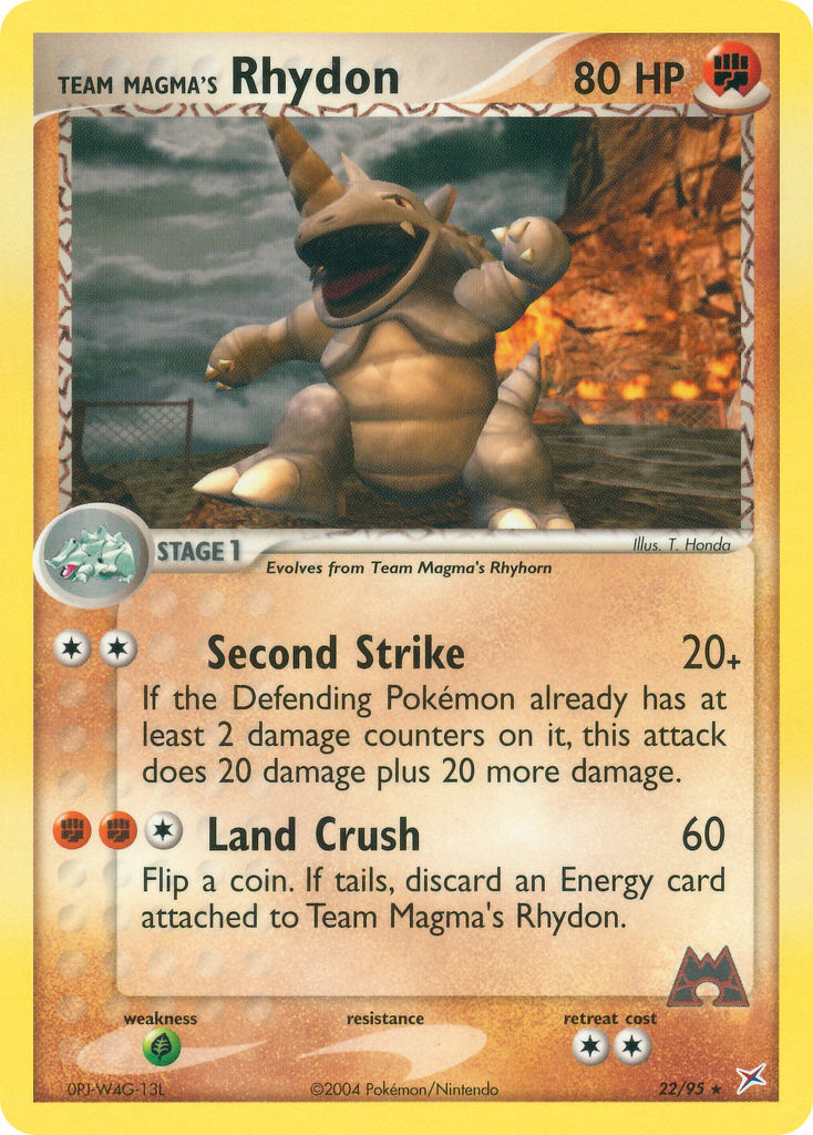Team Magma’s Rhydon - 22/95 - EN