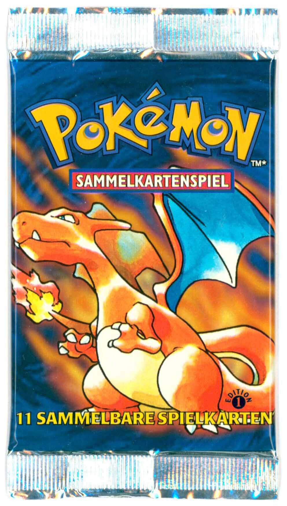 Pokémon Base Set Booster Charizard Art Sealed - 1st Edition - DE Pokémon Base Set Booster Charizard Art Sealed - 1st Edition - DE